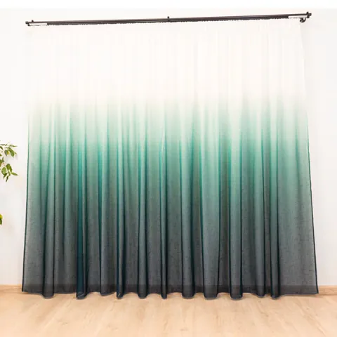 Perdea Hiko Degradee verde praz, cu rejansa