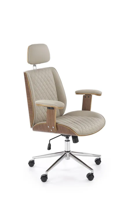 Scaun de birou Timber bej/nuc H122 cm