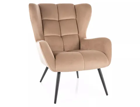 Fotoliu Louis velvet bej Blu28