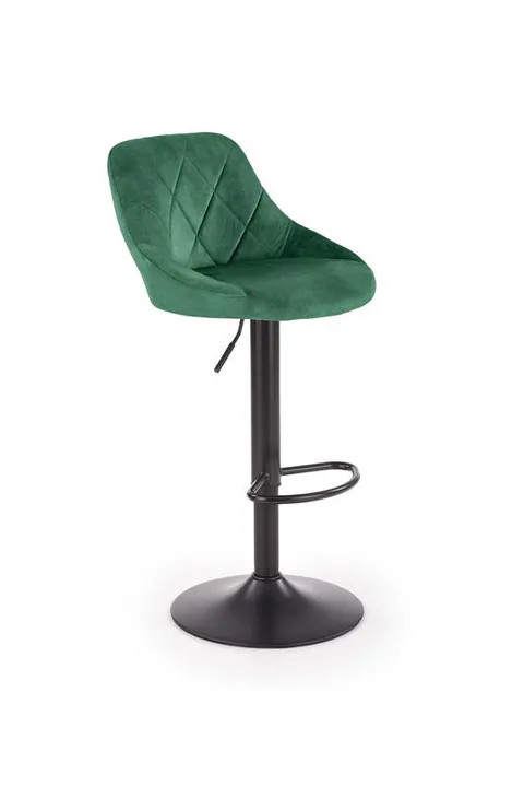 Scaun de bar H101 velvet verde