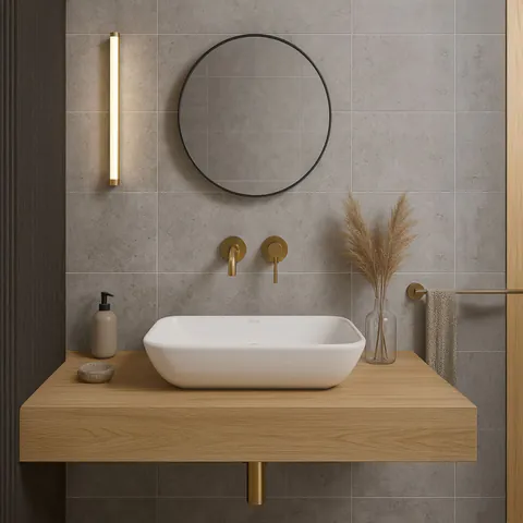 Lavoar Maria alb L48 cm