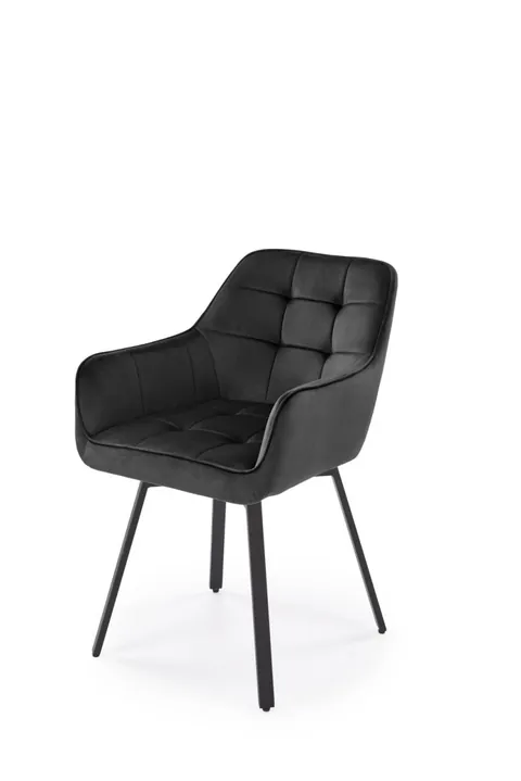 Scaun K588 velvet negru H82 cm