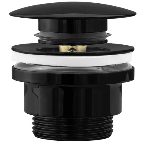 Ventil lavoar click-clack universal negru metalic