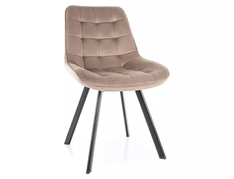 Scaun rotativ Monti velvet bej inchis/negru Blu40