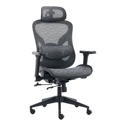 Scaun de birou, Mesgo, Negru, 68x72x136 cm