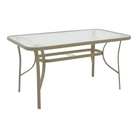 Masa metalica Ensure, Pako World, Sampanie, 140x80x70 cm