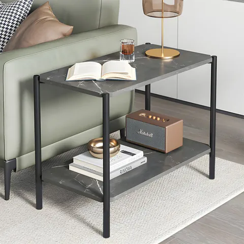 Masuta de Cafea Mara MDF Negru 80x40x55cm