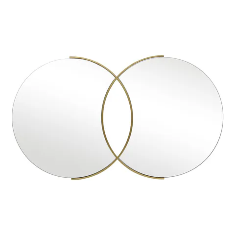 Oglinda dubla Miryata, Pako World, Auriu, 105x3x60 cm