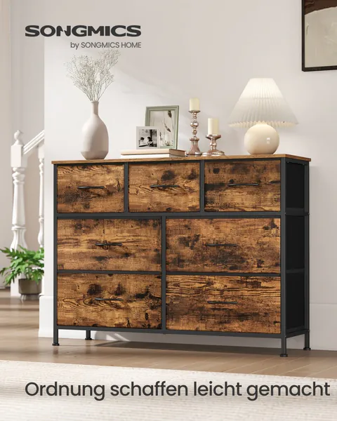 Comoda cu sertare, Flora, Maro, 30x98.8x73.7 cm