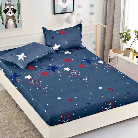 Cearsaf de pat cu elastic si 2 fete de perna Freddy 90x200 cm (Finet)