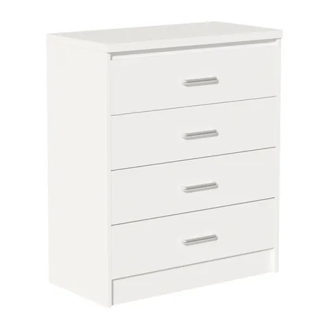 Comoda Olympus cu 4 sertare culoare alb 80x40x95 cm