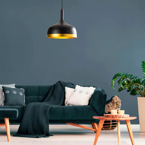 Lustra Sivani Negru 30x30x128 cm