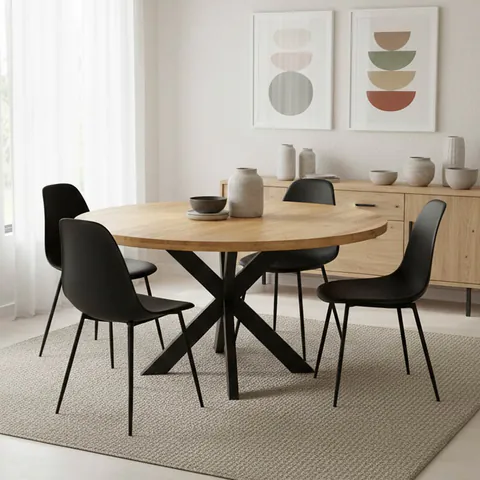 Masa Royalty I Natural 130x130x77 cm