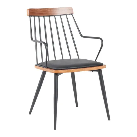 Scaun cu brate Posse Negru 52x59x83 cm