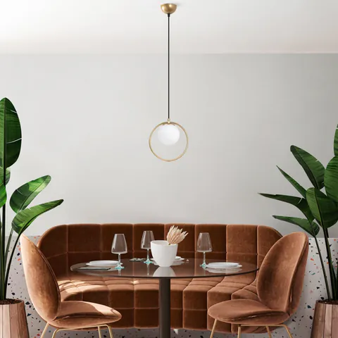 Lustra Dolunay Auriu 15x15x126 cm