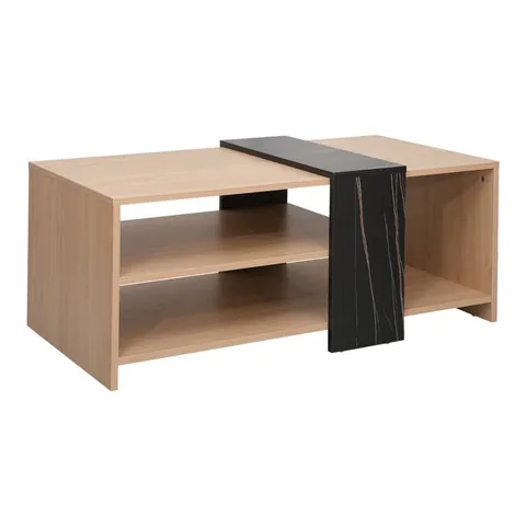 Masuta de cafea Cozeto Negru 100x53x41.5 cm