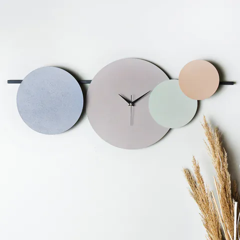 Ceas de perete decorativ Maxico Verde 75x30 cm