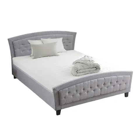 Pat dublu Camaro, Pako World, Textil, Gri, 160x200 cm