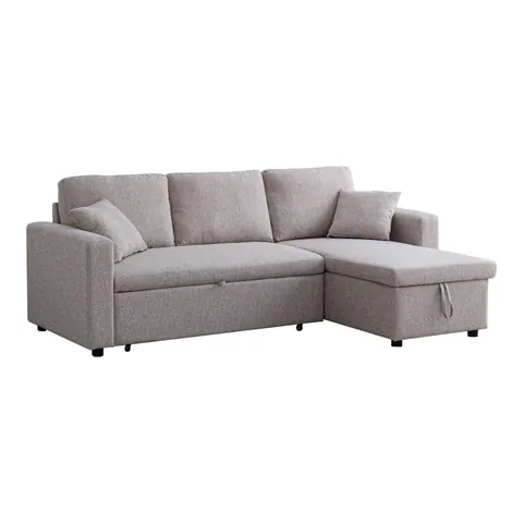 Canapea coltar reversibil cu depozitare Kamore Bej 223x146x85 cm