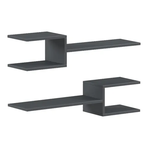 Raft perete, Galler, Antracit, 79x19.5x18 cm