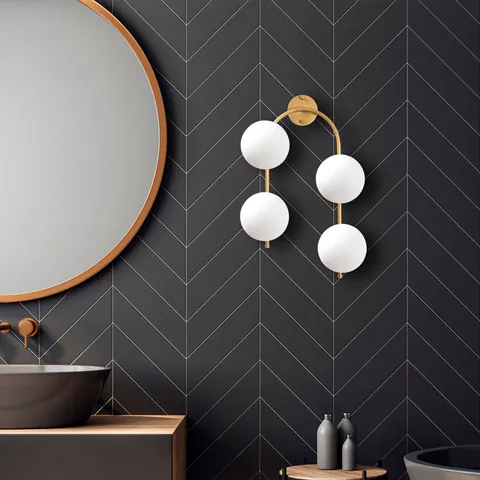 Aplica de perete Jewel Auriu 40x26x62 cm