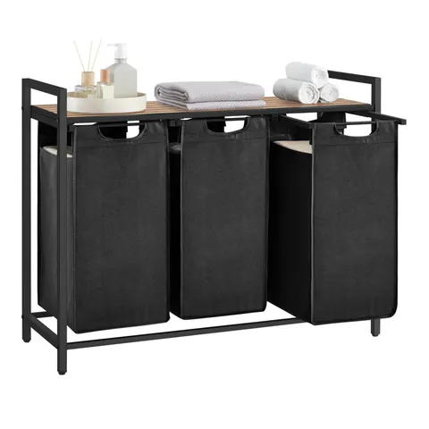 Cos de rufe, Vigo, Negru, 92.5x33x72cm