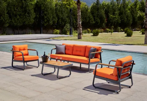 Set de gradina Rio Portocale 186x73x66 cm