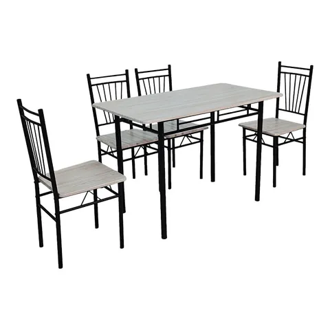 Set masa si scaune dining 5 buc. Roza, Stejar, 110x60x90 cm