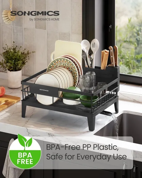 Suport vase Songmics Negru 42.4x35.4x22.6 cm