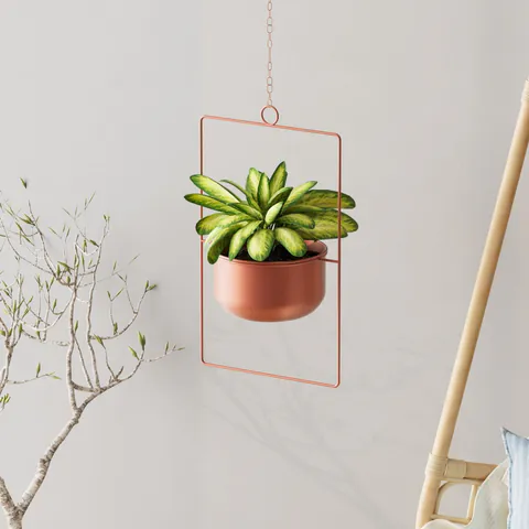 Ghiveci decorativ Parapet Cupru 25x40x17 cm