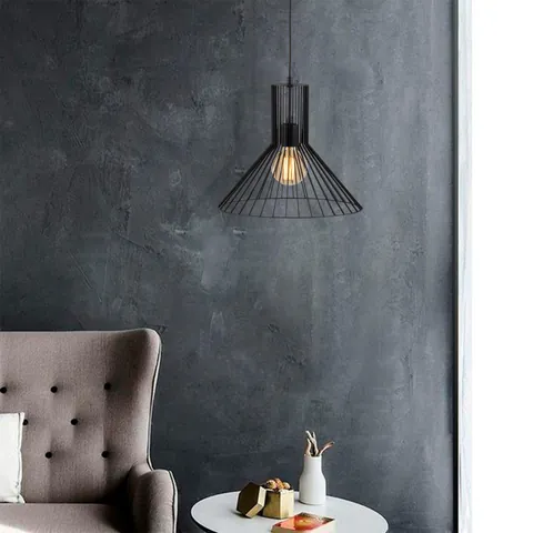 Lustra Fellini Negru 38x38x128 cm