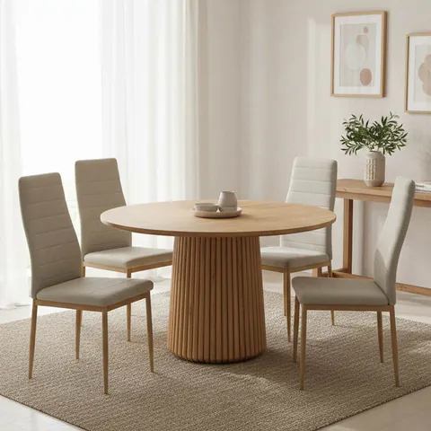 Masa Tully Natural 120x120x75 cm