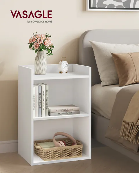 Noptiera, Clara, Alb, 30x40x60 cm