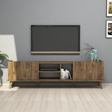 Comoda TV Salvador, Model Elegante1310, 180x52x34 cm, Nuc