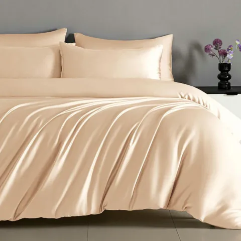 Lenjerie cu elastic 180x200cm, Smooth V3 Peach