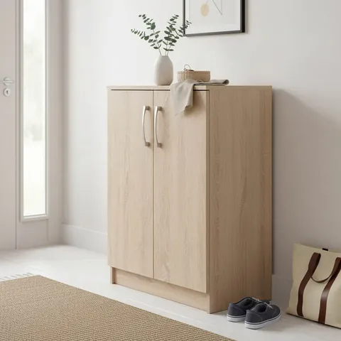 Dulap de pantofi Shordo, natural, 60x40.5x80 cm