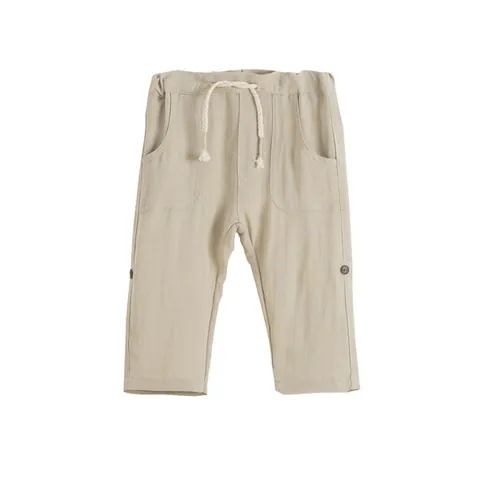 Pantaloni bej din panza Newness