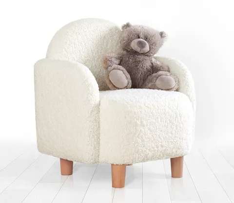 Fotoliu pentru copii Moylo Alb 51x47x35 cm