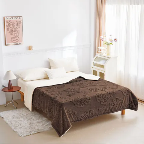 Patura Cocolino cu Blanita 200x230 cm - Velvet Butterflies V8