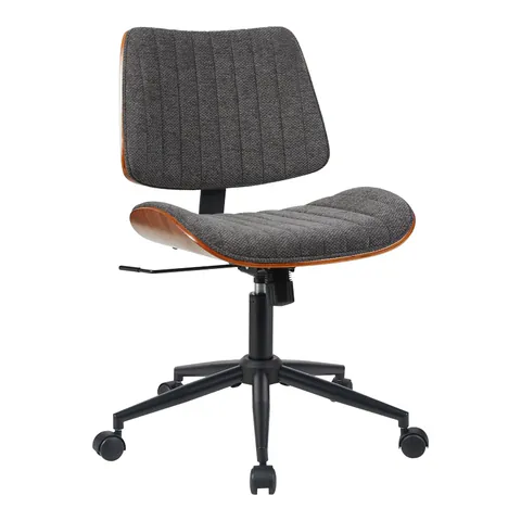 Scaun de birou Amani, gri/nuc, 52x54x90.5 cm