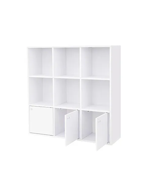 Biblioteca Vasagle, Model Azrael, 97x97x29 cm, Alb