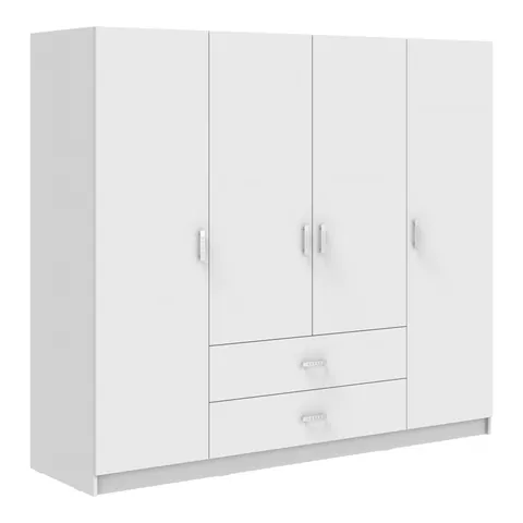 Dulap haine Royal, alb, 200x58x177 cm