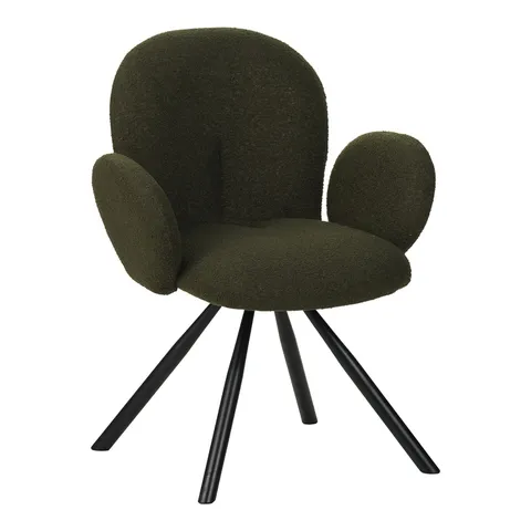 Fotoliu Model Garzele, Verde/Negru, 68x66x82.5 cm