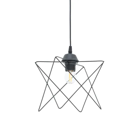 Lustră Langit, negru, 18x18x65 cm