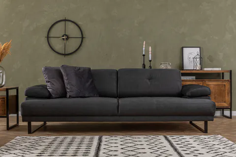 Canapea 3 locuri Mustang, Antracit
