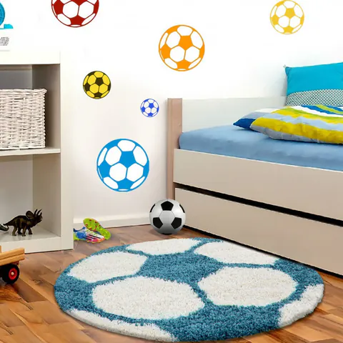 Covor Fun Turcoaz 100x100 cm