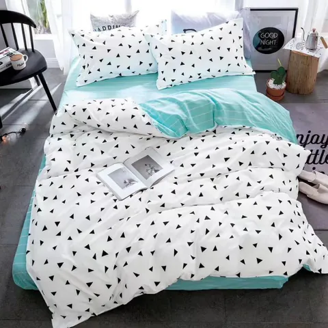 Lenjerie Triangle V1 4 piese (Bumbac Satinat)