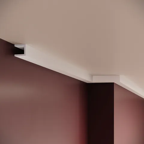 Cornisa poliuretan flexibil, Manavi, ES6F - 4.8x2.2x200 cm