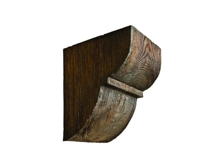 Consola decorativa din poliuretan, maro inchis, modern, ED015D - 17x19x22 cm