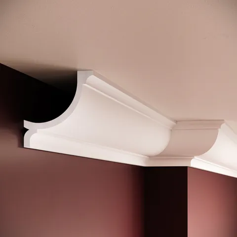 Cornisa polimer rigid, Manavi, ES2 - 10.2x10.2x200 cm